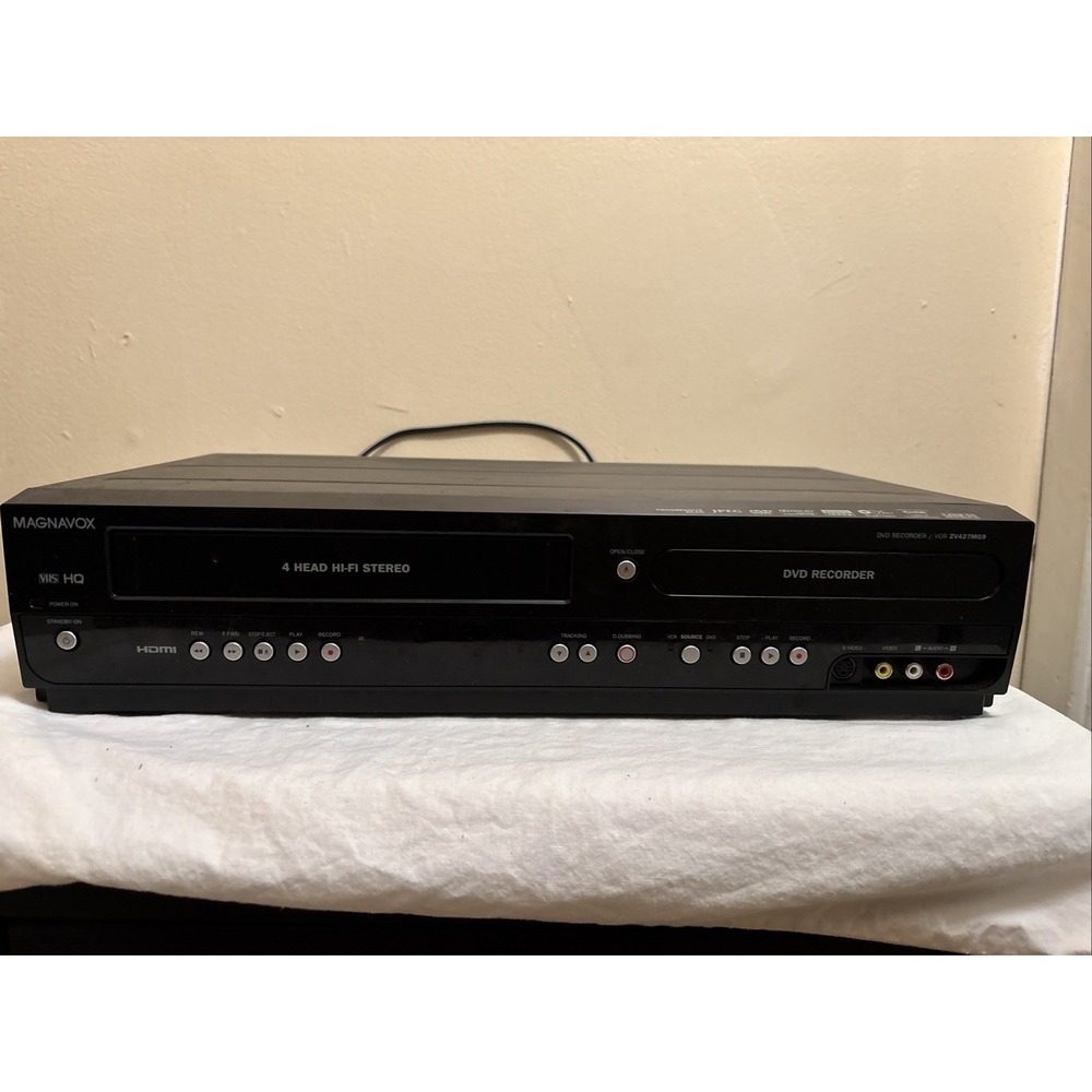 Magnavox ZV427MG9 DVD Recorder VCR Combo HDMI Black For Parts